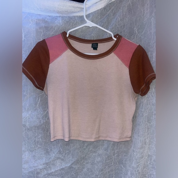Wild Fable Color-Block Crop Top - Picture 2 of 9